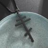 Męski Punkowy Najnowszy Krzyż Rycerz Świątynny Klasyczny Wisiorek Naszyjnik Męski Amulet Biżuteria