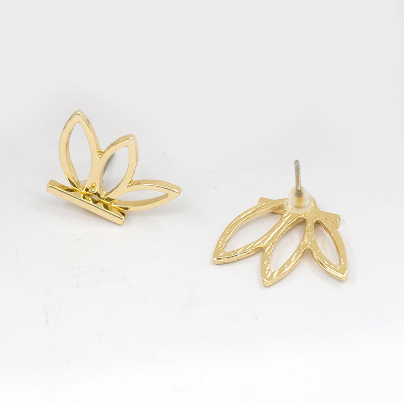 Trendy Crystal Small Stud Earring For Women Korean Daisy Leaves Girls Sweet Earring Fashion Jewelry Accessories