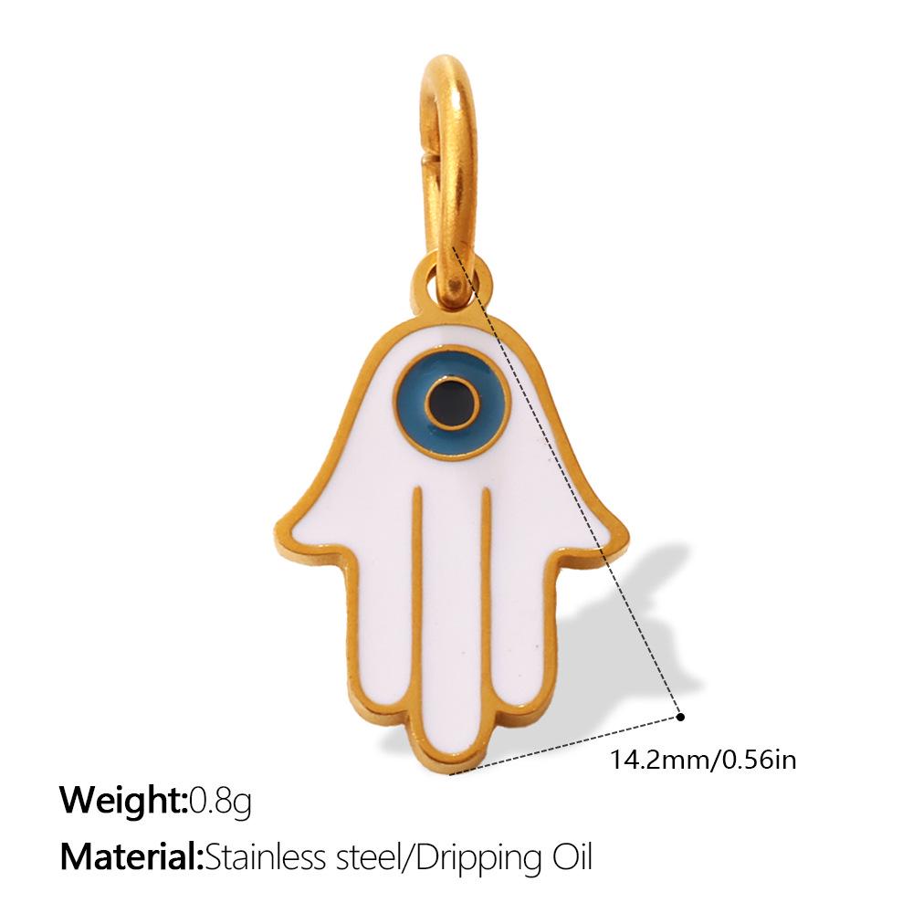 Creative Multi Devil's Eye Hand of Fatima Stainless Steel Pendant