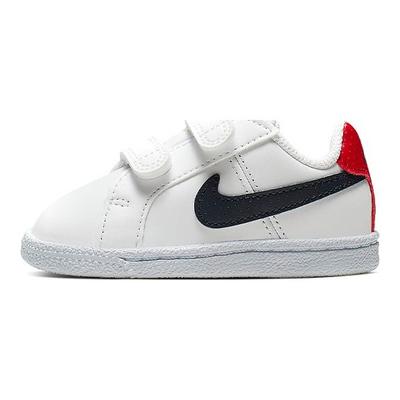 Casual Slip-Resistant Durable Low-Top Skate Shoes Baby Sneakers White Black 833537-107