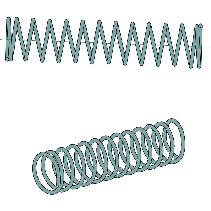 Spring category 3, wire diameter 1.5 , for three-point suspension system 120533