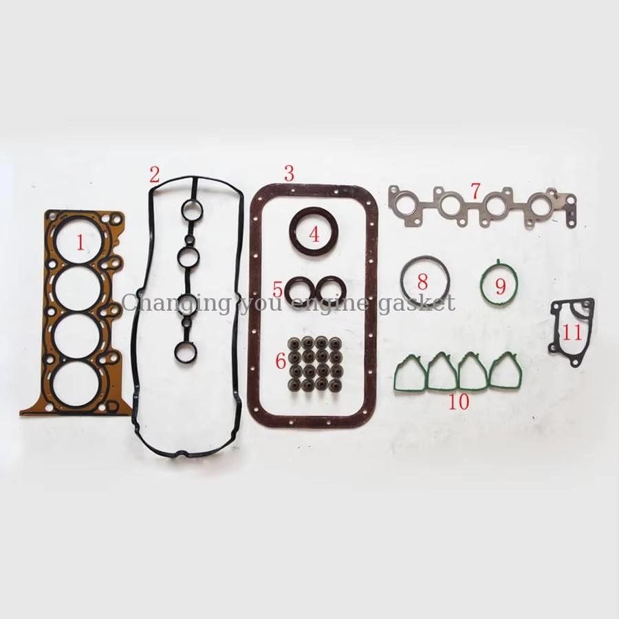 B12 For CHEVROLET LOVA AVEO SPARK SAIL DOHC 1.2 16V Full Set Cylinder Head Gasket Engine Gasket 96941108 Mechanging