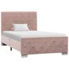 VidaXL Bed Frames Rose Velvet 90x200 Cm