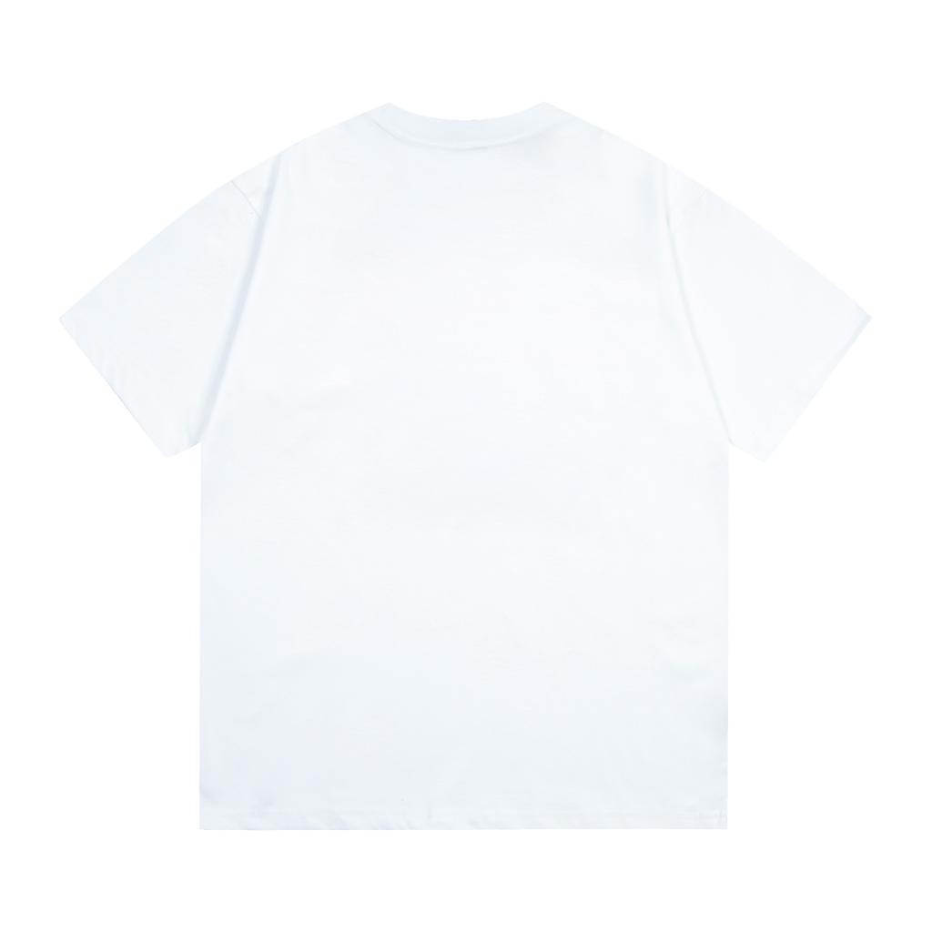 Summer Men's and Women's Represent Shark Print T-Shirt Vintage Washed Streetwear