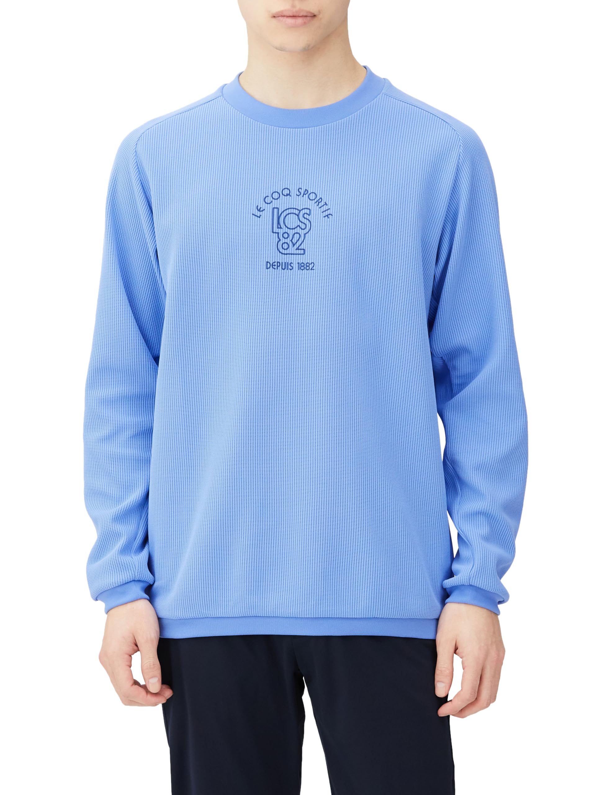 

Рубашка с длинным рукавом Coq Long Heranka Long Sleeve Shirt UV CUT Long BL [Le Sportif] Футболка, Вафля, (Семейные формы), Влагоотводящий, Эластичный, (UPF30), Рукав,