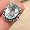 Aqua Apatite Gemstone Handmade Jewelry 925 Solid Sterling Silver Ring For Women