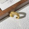 Retro Flower Planet Colored Diamond National Style New Chinese Magpie Temperament Open Ring Exquisite High-end Niche Ring