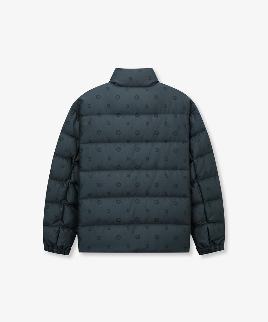 Supra Monogram Jacquard Short Down Jacket (Navy)