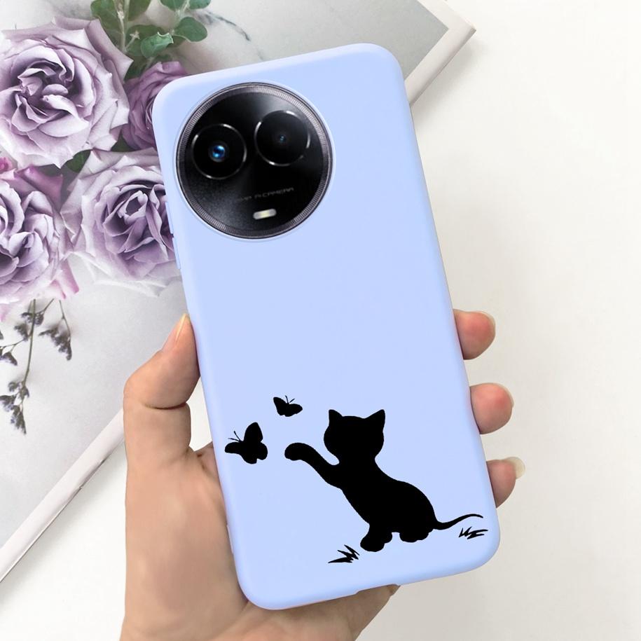 Shockproof Case For Realme 11 5G / Realme 11X Phone Cover Fashion Girls Soft Silicone Funda For Realme11 11 X 2023 RMX3785 Coque