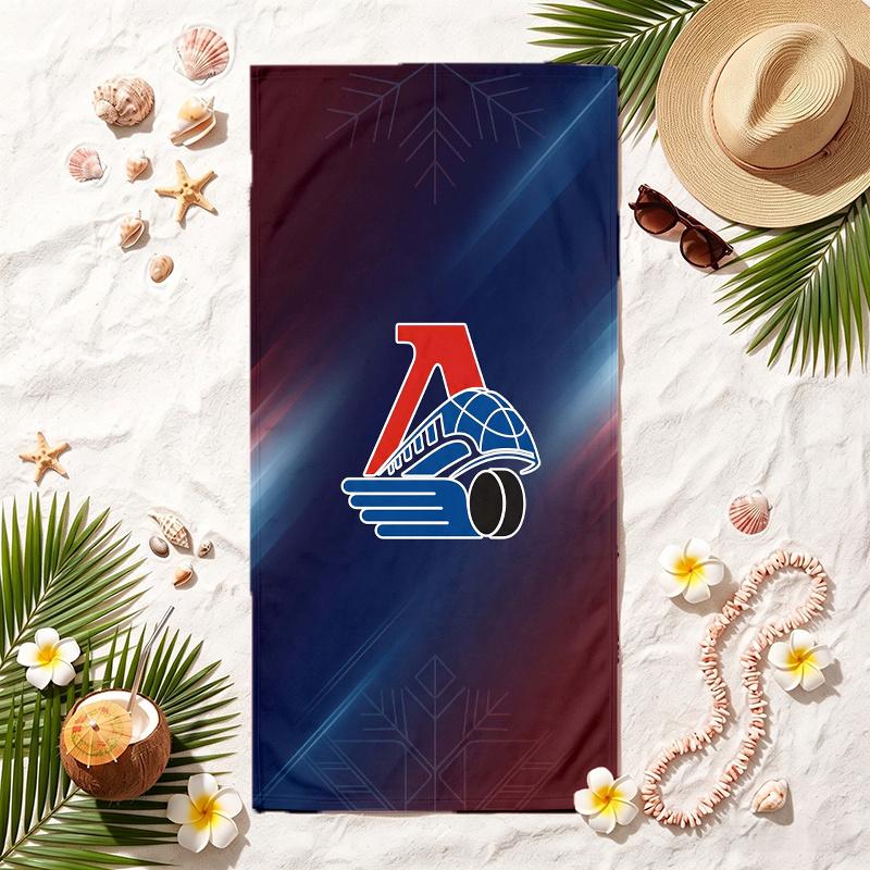 Lokomotiv Yaroslav (14) Soft Beach Towel Stylish Beach Pool Towel for Summer Seaside Vacation Travel