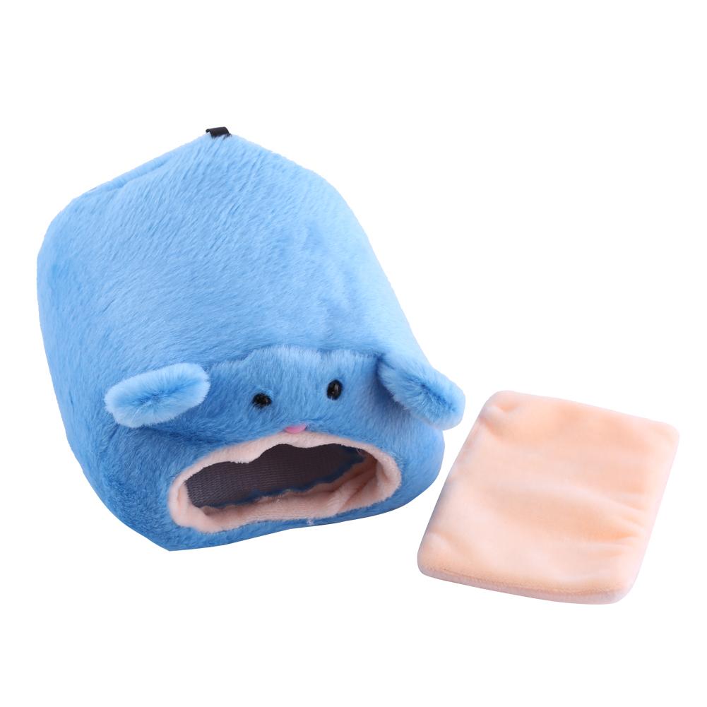 

Pet Cute Cartoon Soft Warm House Hamster Mouse Small Animal Cave Home Hammock (Dark Brown)