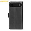 For iPhone Air Wallet Case Litchi Texture Shockproof Leather Flip Stand Phone Cover