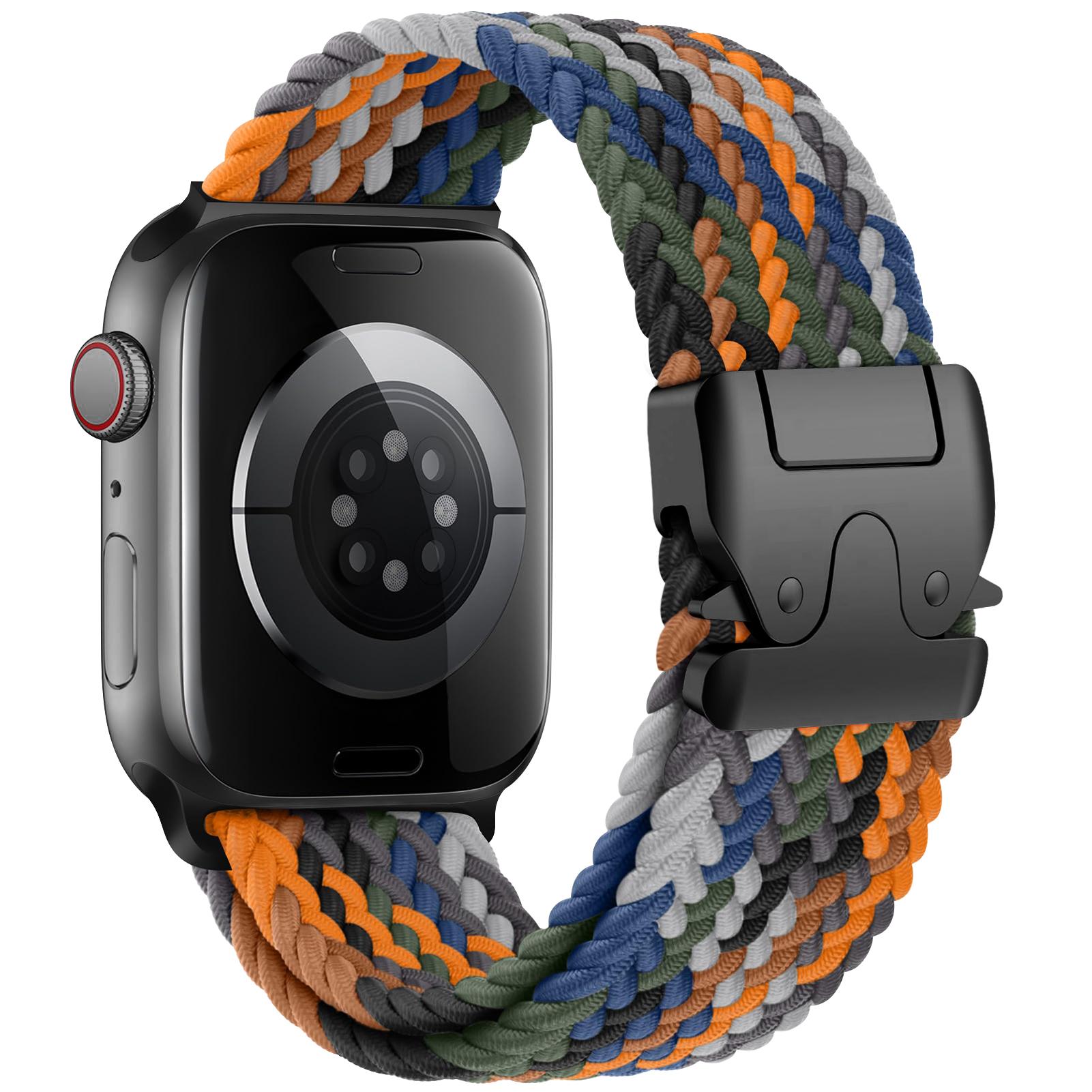 

Parachute Straps for Apple Watch 10 Band 46mm 42mm 45mm Ultra 49mm 44mm 41mm Braided Bracelet Correa IWatch Series 9 8 SE 5 6 7 42 44 45 49 S10-46mm