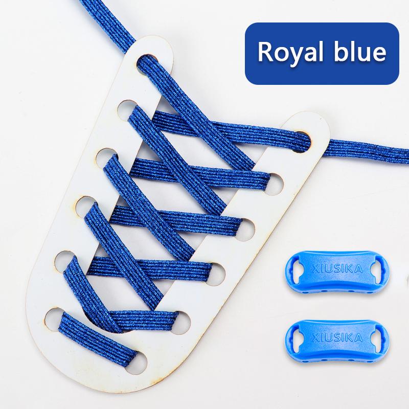 1Pair Glitter Shoelace Rainbow Elastic Laces Sneakers No Tie Shoelace Innovation Flat Shoe Laces Without Ties for Kid and Adult