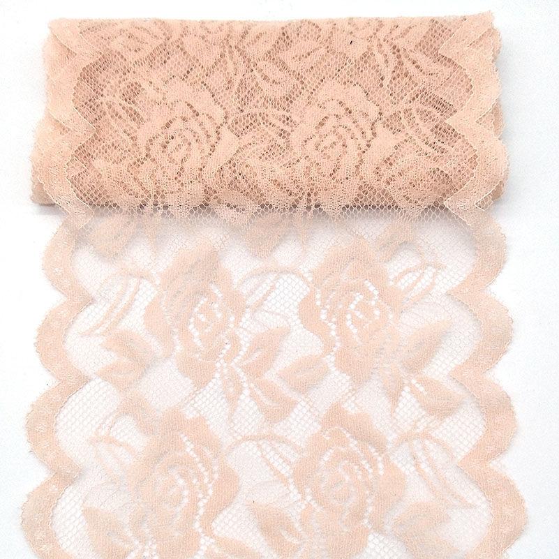 Clothes Lace Skirt Width 15cm Rose-shaped Lace Soft Elastic Accessories Curtains, Door Curtains DIY Apparel Sewing Supplies