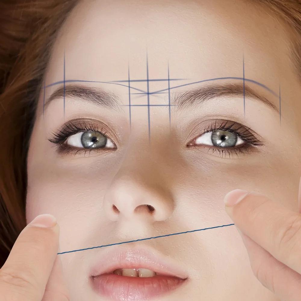 7color Microblading Mapping Pre-Ink String 30M for Makeup Eyebrow Dyeing Linen Thread Semi Permanent Positioning Measure Tool