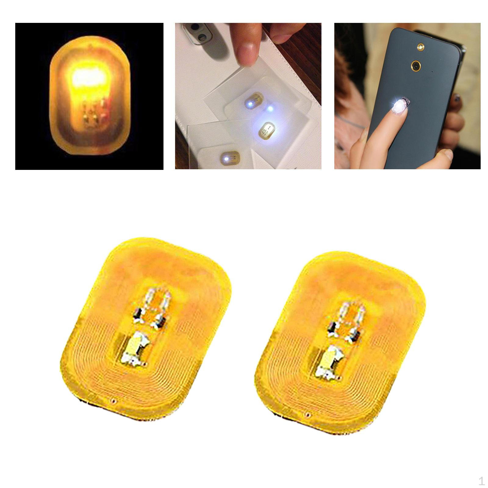 

1 компл./2 шт., блестящая наклейка на кончик, светящаяся наклейка для ногтей, маникюрный декор, наклейки, инструмент Yellow Light