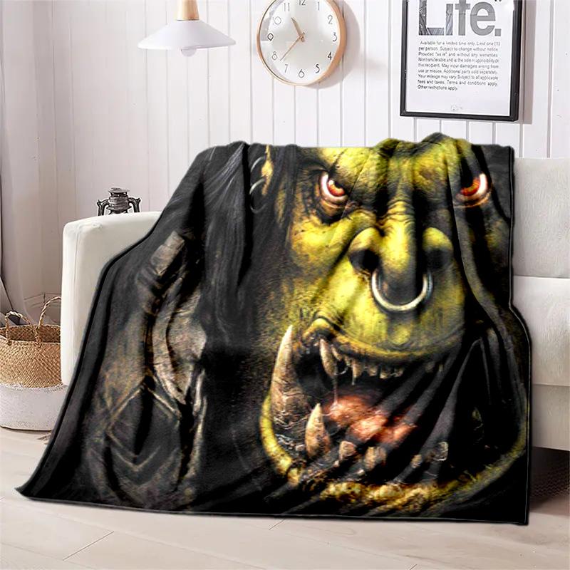 classic game World of Warcraft Frozen Throne blanket Soft and portable four season home bed, sofa blanket, office travel, lunch break, warm blanket Y7