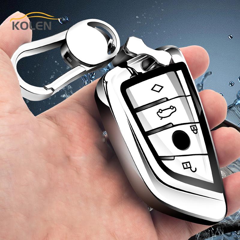 Soft Tpu Car Remote Key Case Cover Fob For Bmw X5 F15 X6 F16 1 2 3 5 7 Series F45 F46 G30 G11 G12 G20 Holder Shell Accessories