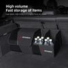 Auto Leer Kofferbak Opbergdoos Opvouwbare Draagbare Multi-use Kofferbak Tas Voor Mitsubishi Eclipse Lancer Outlander Colt I200 Ralliart Ex
