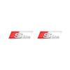 2026 2/5/10Pcs Car RS Sline Badge Steering Wheel Sticker Accessories for S1 Sline C7 A1 Q2 Q3 A4 B7 B8 B9 A3 8P 8V 8L A5 A6 C6 C5 2x
