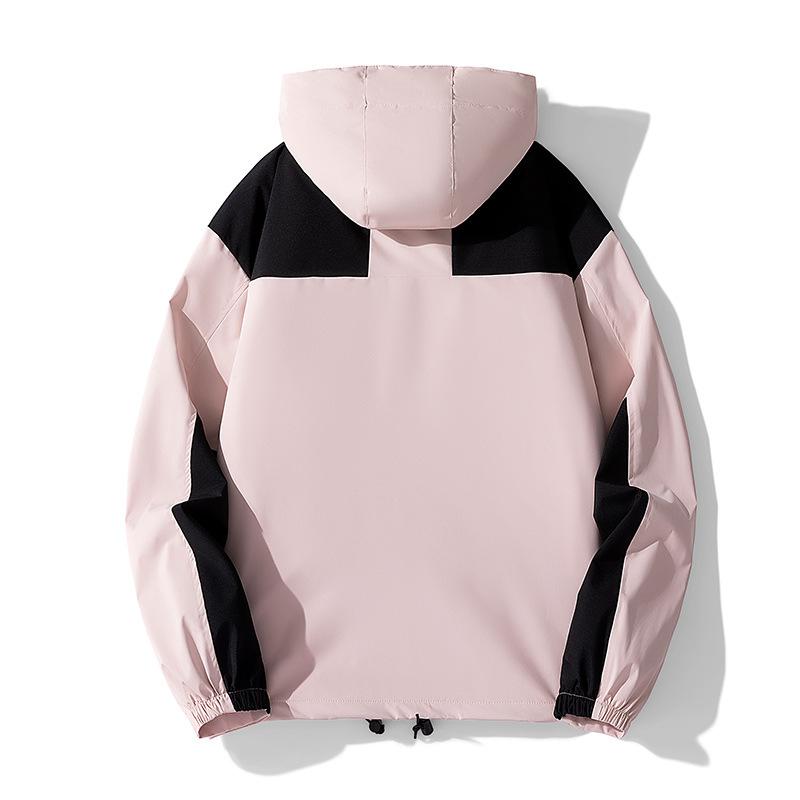 Autumn and Winter Jacket Two-piece Three-in-one Detachable Men's and Women's Sports Warm Trend Hooded Coat.