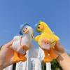 Duck Keyring Smooth Texture Anti-shedding Decoration Tilted Head Duck Doll Keychain Child Gifts