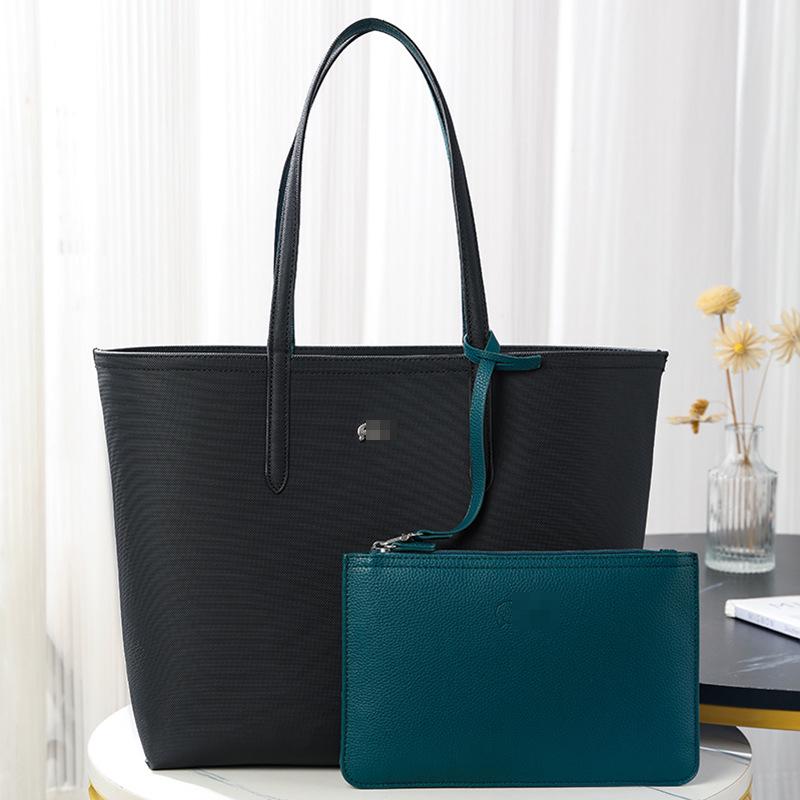 

Двусторонняя сумка-тоут через плечо 2024: Женская повседневная сумка-шоппер для мамы и ребенка