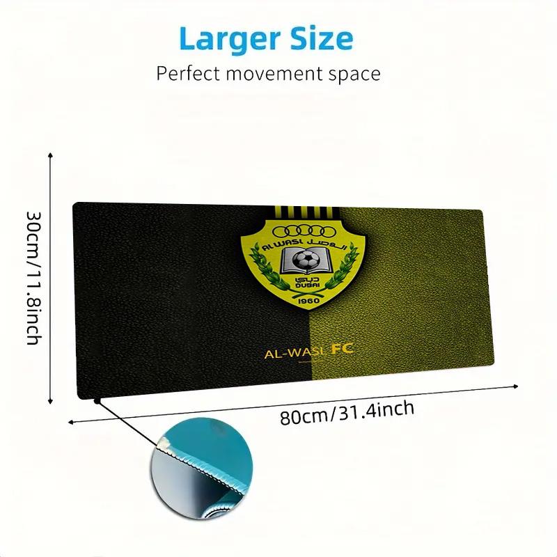 Al-Wasl F.C Color Mouse Pad Large Gaming Table Cushion Non-slip Laptop Tablet Big Mousepad XXL Mat Mini PC Playmat With Lock edge