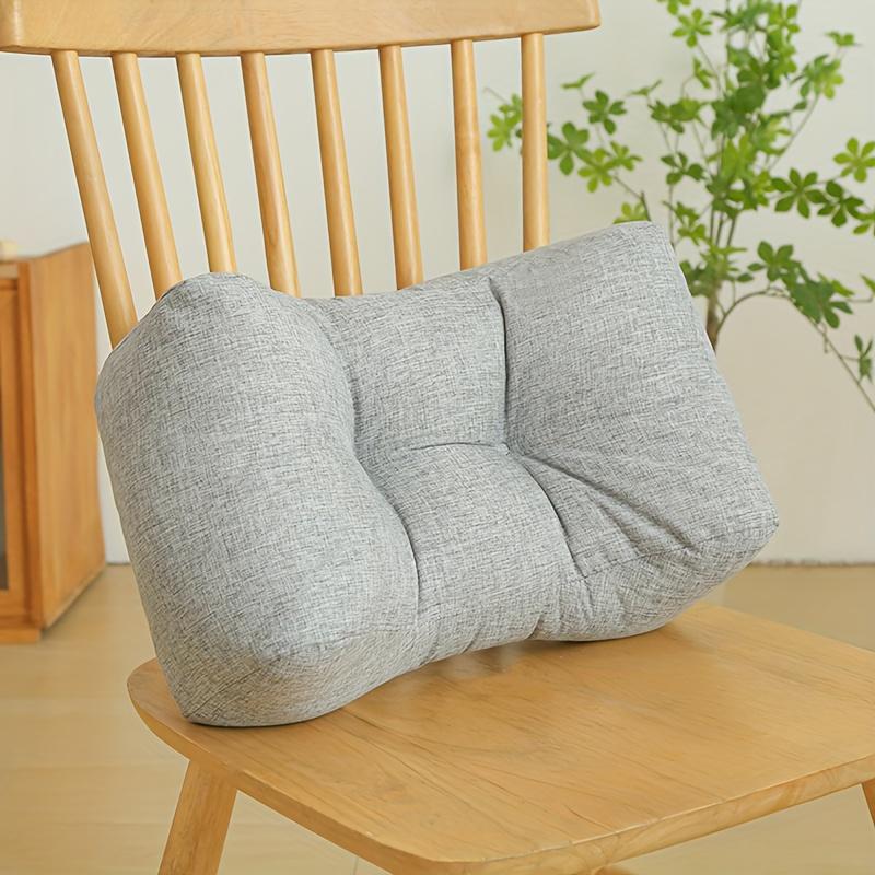 1pc Elegant Luxury Lumbar Pillow,Vintage Style,Soft Seat Cushion for Student and Office Chairs,Ergonomic Backrest Pad
