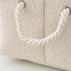 Cesto Porta Giocattoli per Cani in Peluche Pieghevole Scatola Porta Giocattoli per Cani con Manico Confortevole Adatto per Conservare Accessori Giocattoli per Animali Domestici