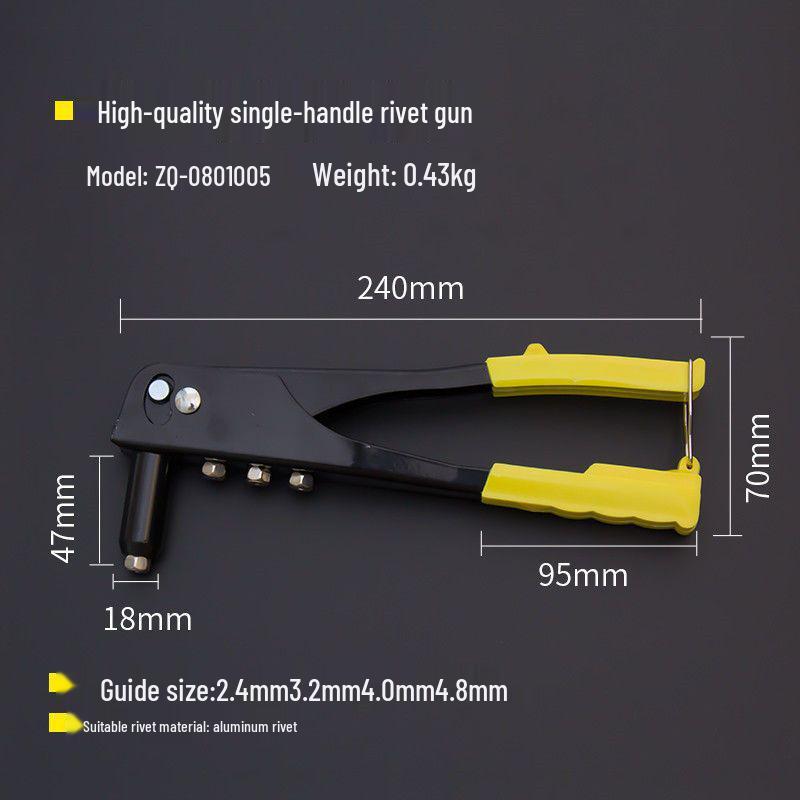 

Dual-Handle Aluminum Alloy Pop Rivet and Nut Gun