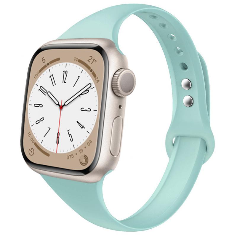 Slim strap for Apple watch ultra 2 3 band 49mm 46mm 44mm 41mm 45mm correa Silicone bracelet iWatch series 11 8 7 3 9 10 SE 40mm