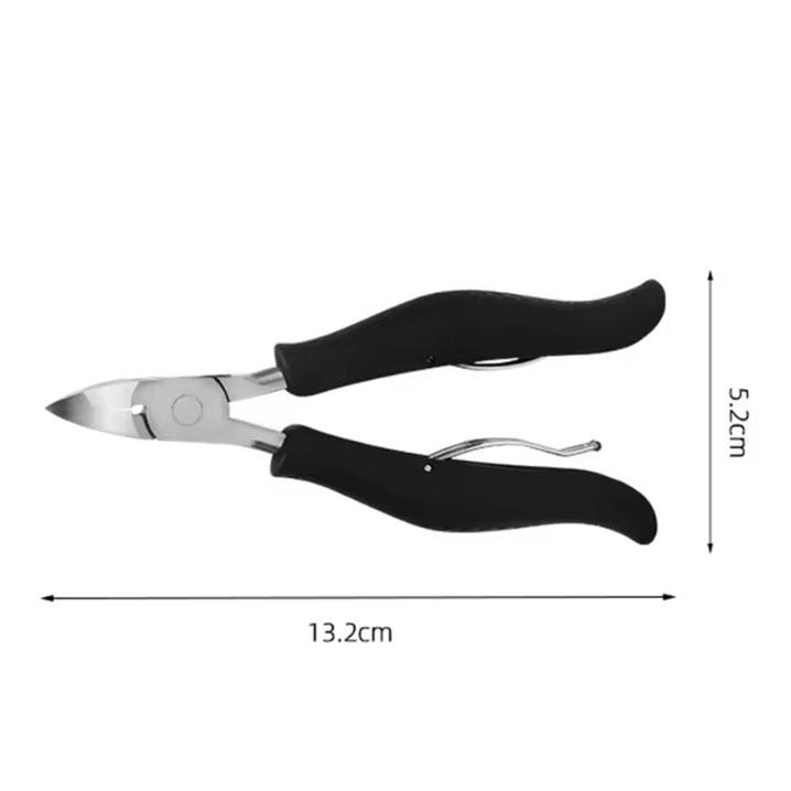 Professional-Grade Stainless Steel Toe Nail Clipper with Ergonomic Handle for Ingrown and Thick Toenails