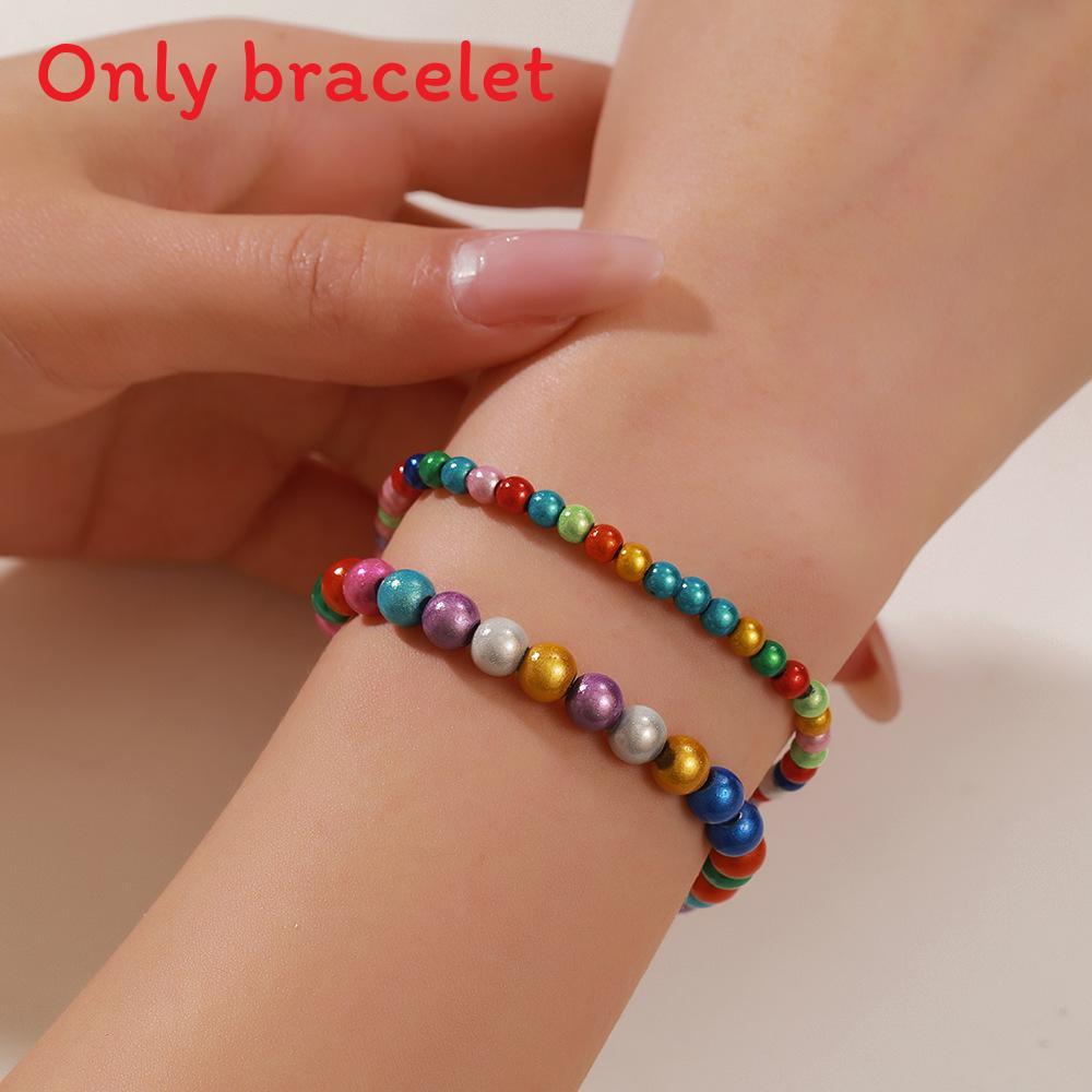 Bohemian Style Beaded Bracelet Set With Glass And Alloy For Women Gift Ideas