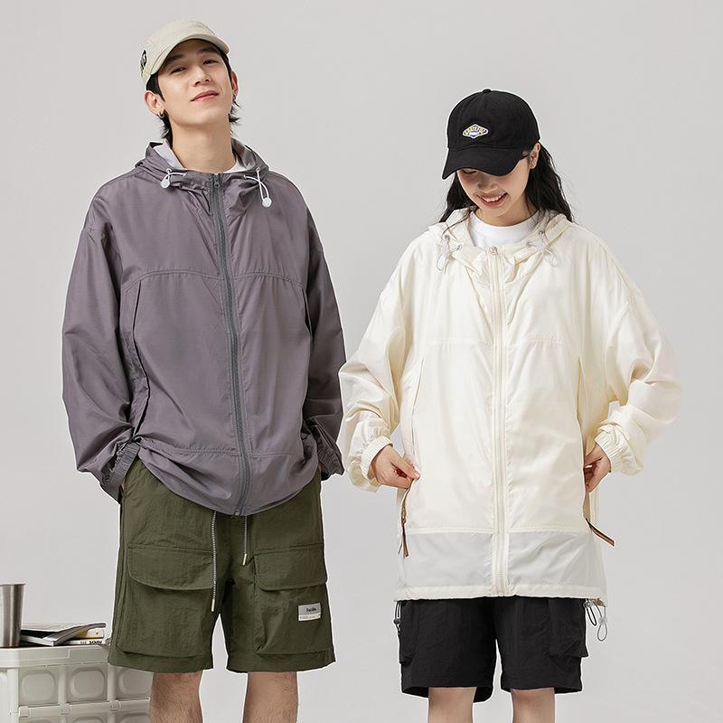 Upf50+ Outdoor Ice Silk Sun Protection Clothing for Men and Women Summer UV Protection Lightweight Breathable Fishing Protective Clothing