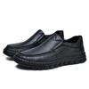 Luxury Leisure Walk Dress Shoe Genuine Leather Men Casual Shoes High Quality  Man Loafers Breathable Formal Men Slip on Flats
