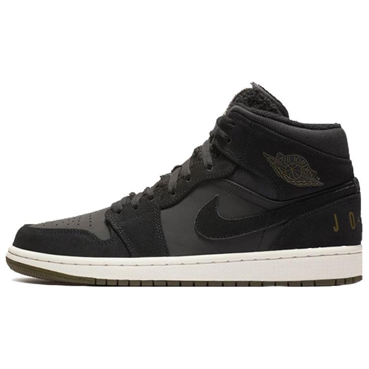 Jordan 1 Tela Nera Oliva Media BQ6579-001