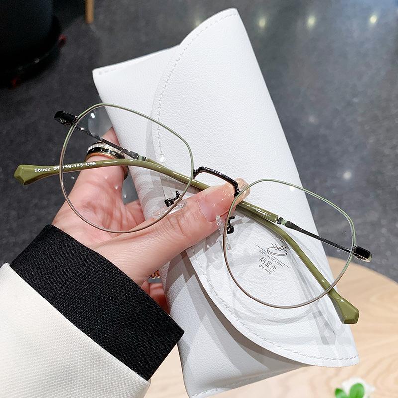 

Оправа для очков от близорукости, защищающая от синего света и радиации, женские модели можно подобрать с диоптриями, обычные очки для плоского света, компьютерная защита глаз, оправа для глаз