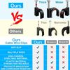 100Pcs/Set Plastic Metal Round Cable Wire Clips Coaxial Cable Clamp  for Coax Cable Speaker Wire