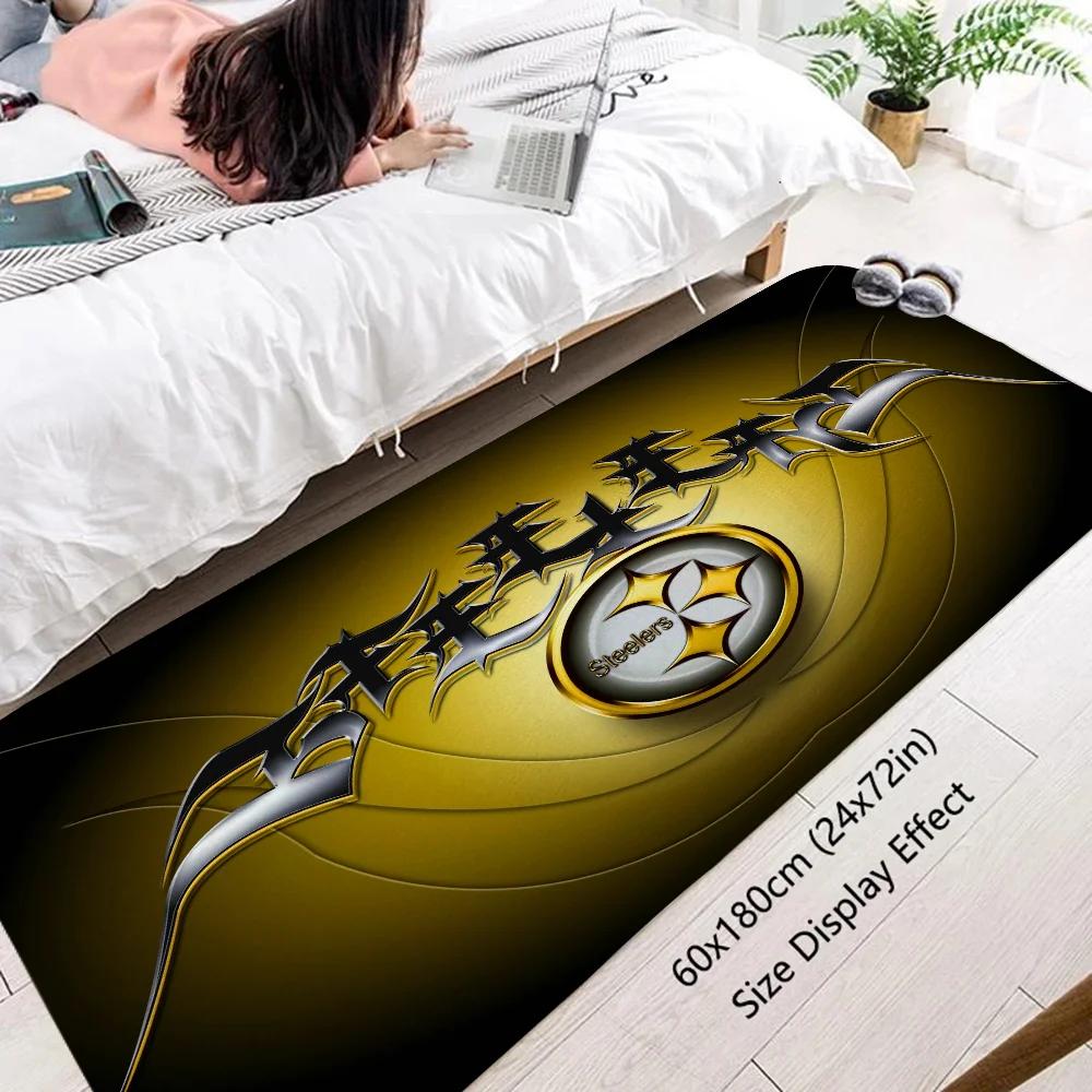 Carpets PittsburghS SteelerS Bath Rug Mat Rug for Bedroom Mats Kitchen Carpet for Bathroom Things to the Room Decoration Items
