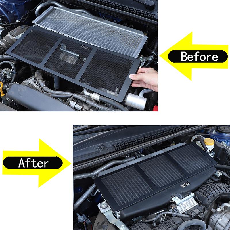 For Subaru WRX 2025-2025 Carbon Steel Engine Compartment Radiator Protective Net Decoration Modification Accessories