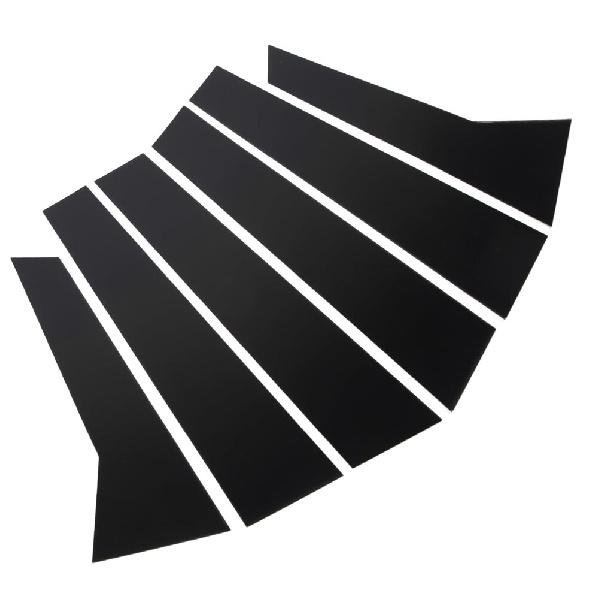 6PC For Porsche Macan 2014-23 Door Pillar Posts Mirror Plate Moulding Cover Trim