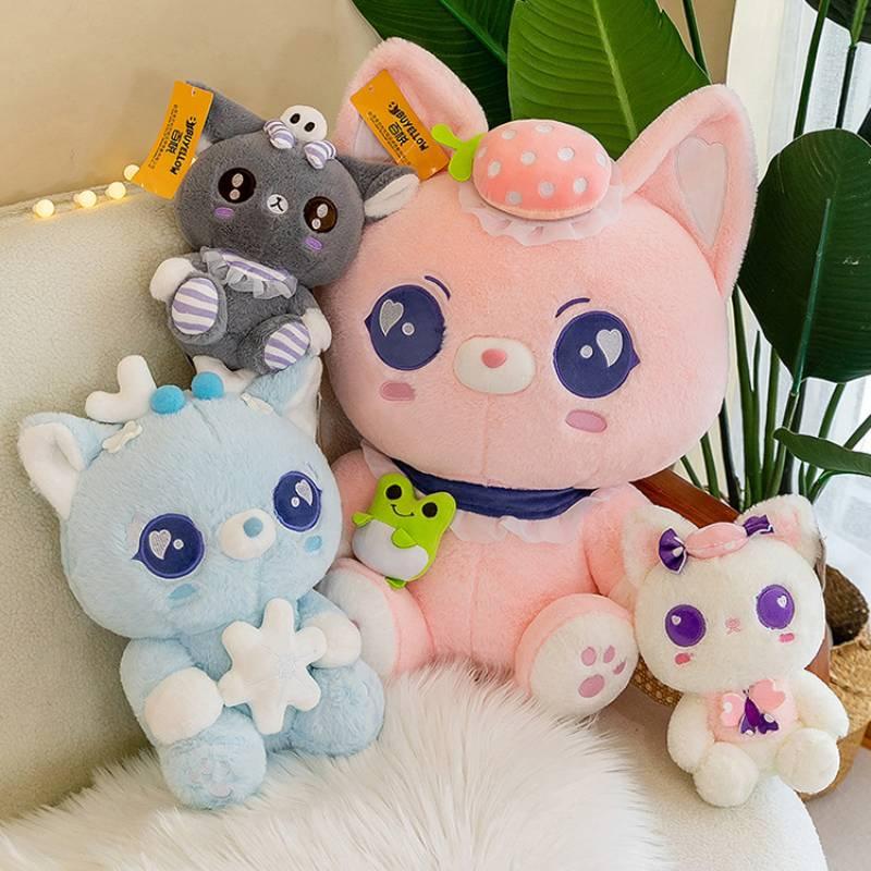 Cute Cartoon Plush Animal Doll For Girls With Soft Pp Cotton Filling