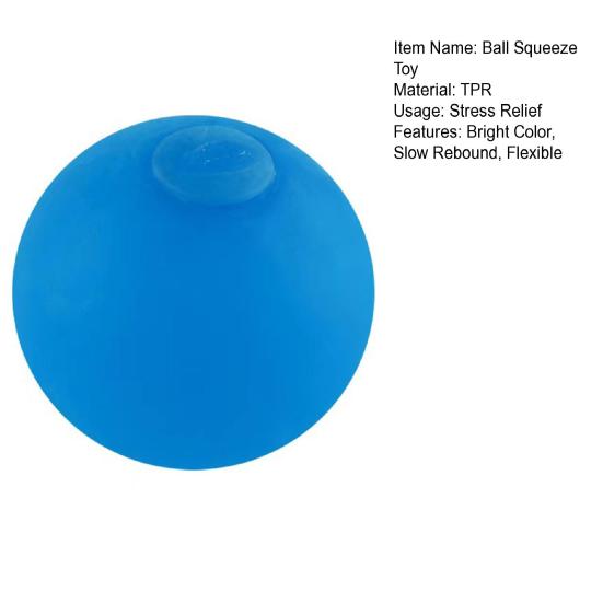 Eco-friendly Frosted Transparent Relieve Boredom Multicolor Sensory Squeezing Ball Stress Relief Toy Party Favors Anti-stress