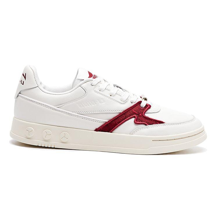 Li-Ning 1990 Comfortable Versatile Casual Low-Top Sneakers Men Sneakers White Red ALFR099-1