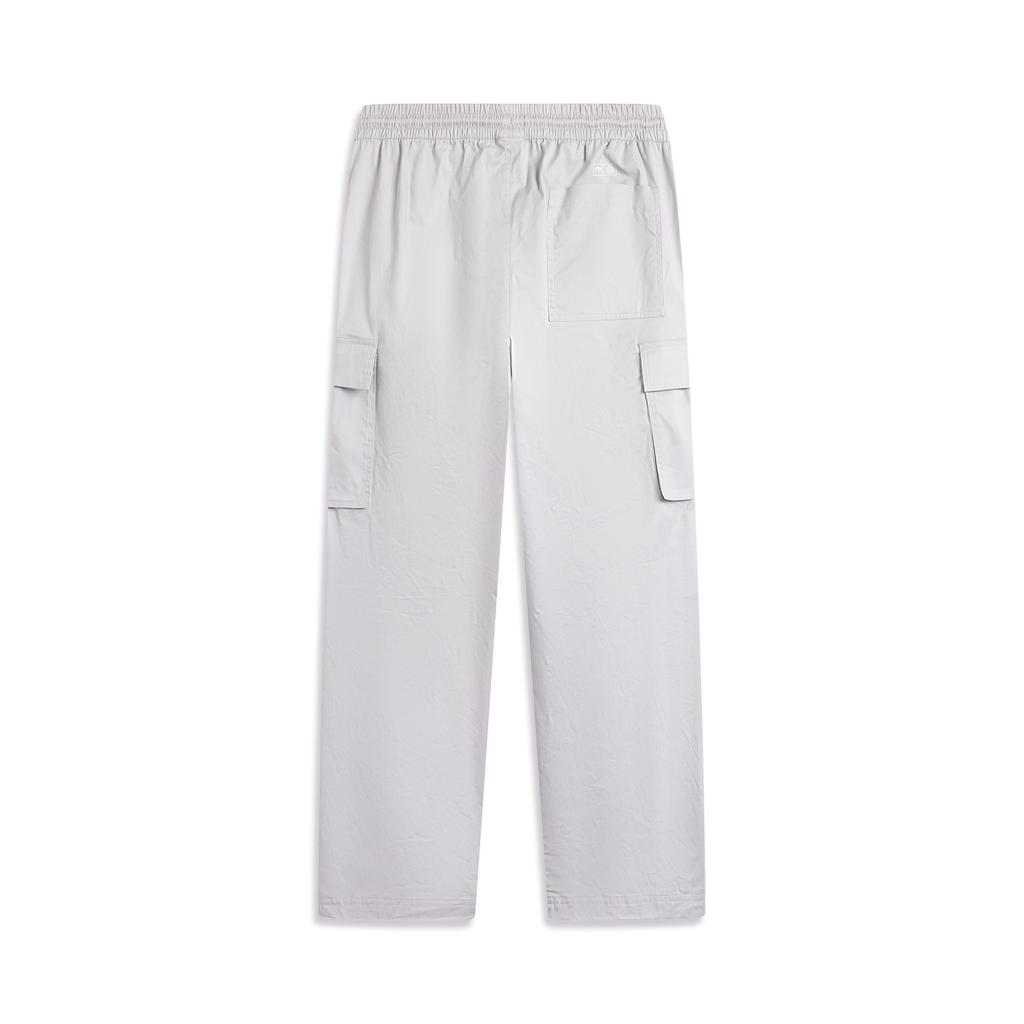 Li Ning X Palace Museum Collaboration Chinese Culture Series Sports Fashion Versatile Straight Leg Casual Pants Men Bottoms Gray AKXV383-1