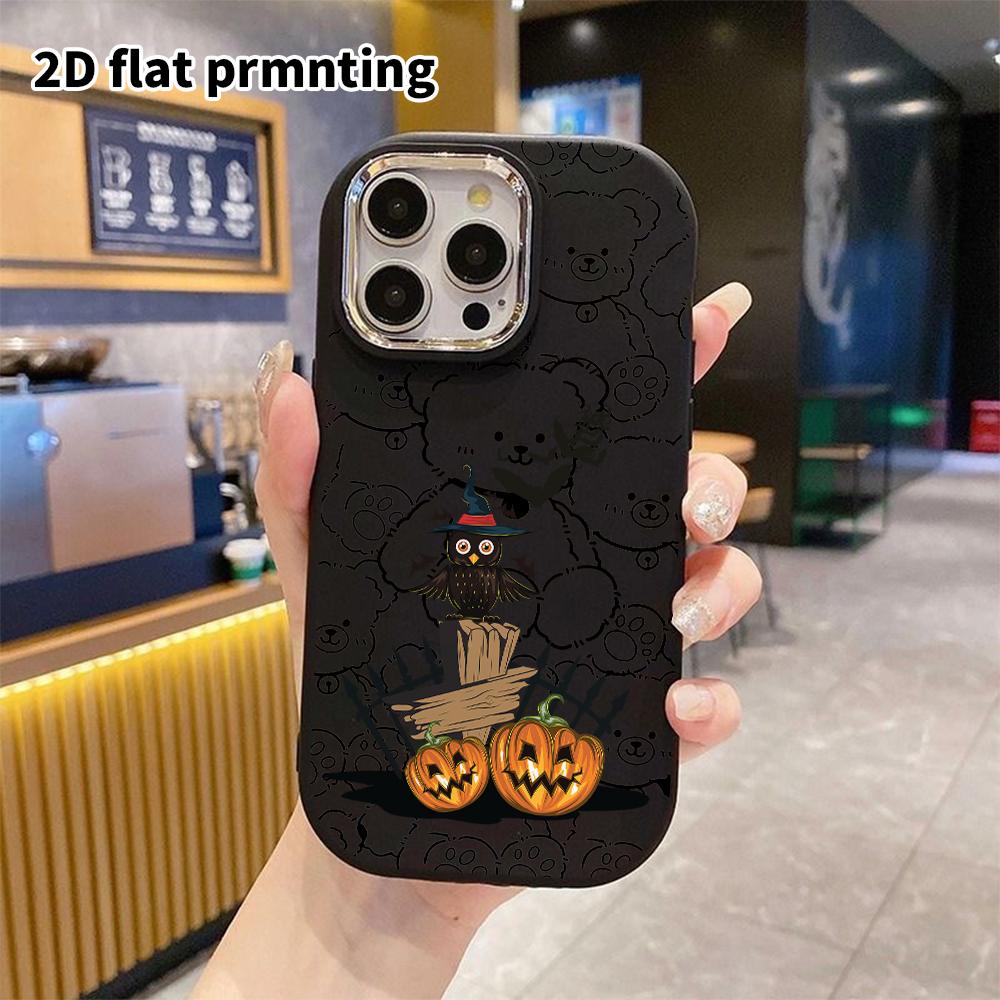 Phone Case: 2D Flat Design Suitable for iPhone 18 17 16 15 14 13 Pro Protective Case, Couple Style, Dark Cute, Christmas and Halloween Gift
