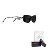 Prada Fashion Trendy Square Sunglasses Women sunglasses Black SPR14Y-E1AB-F05S0-C053