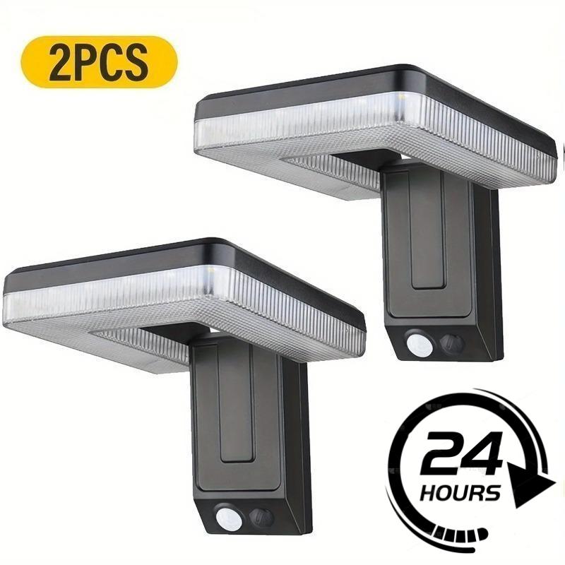 New Solar Wall Light, Smart Human Body Sensing LED Lamp, Waterproof Outdoor Courtyard Garden Decoration Lighting